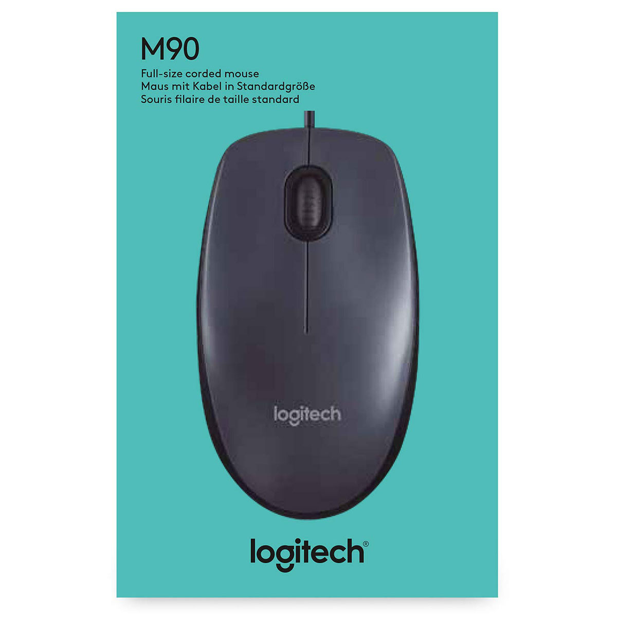 Logitech M90 GREY CORDED Mouse
